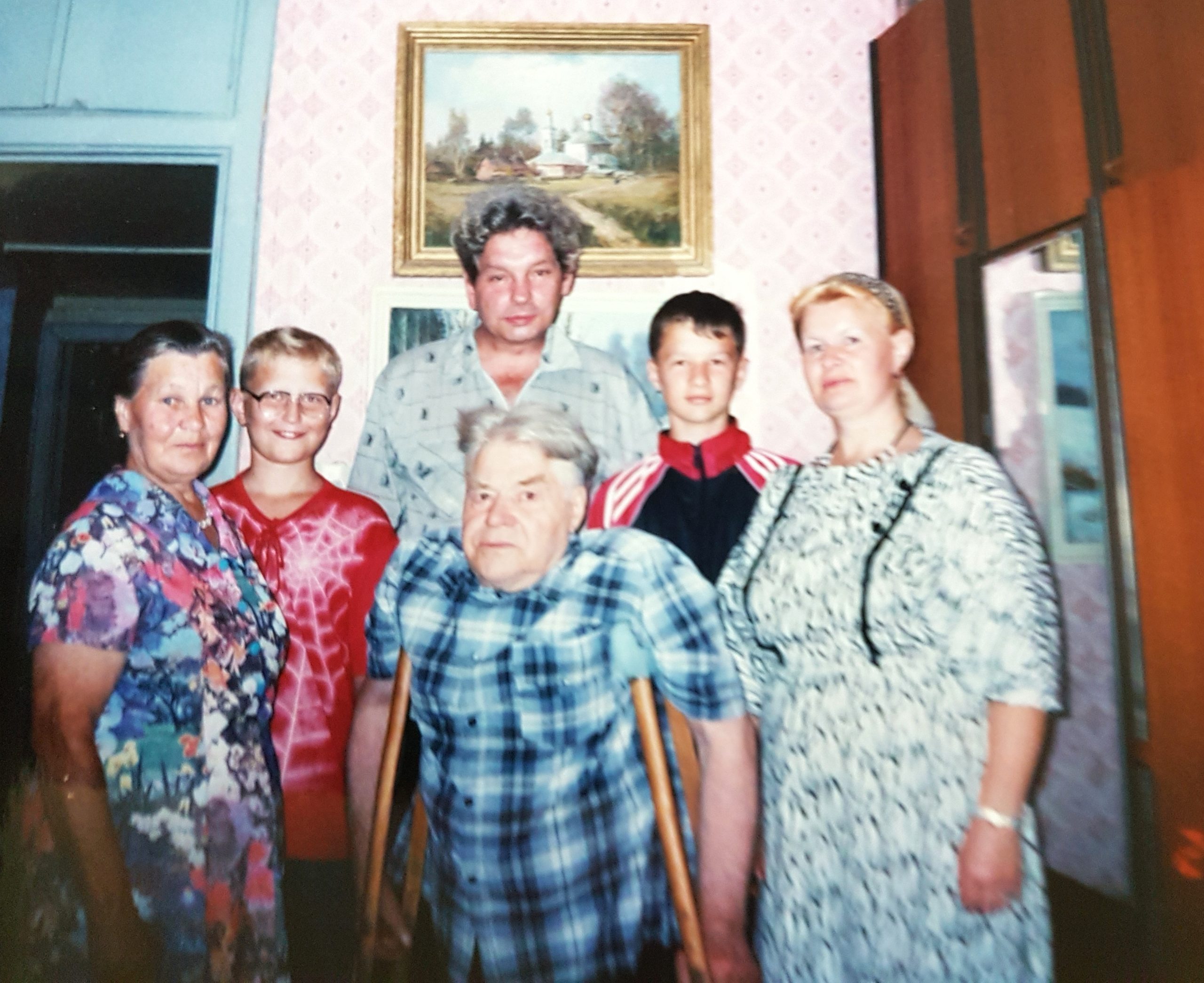 снимок Фёдора Дёмина и его семьи