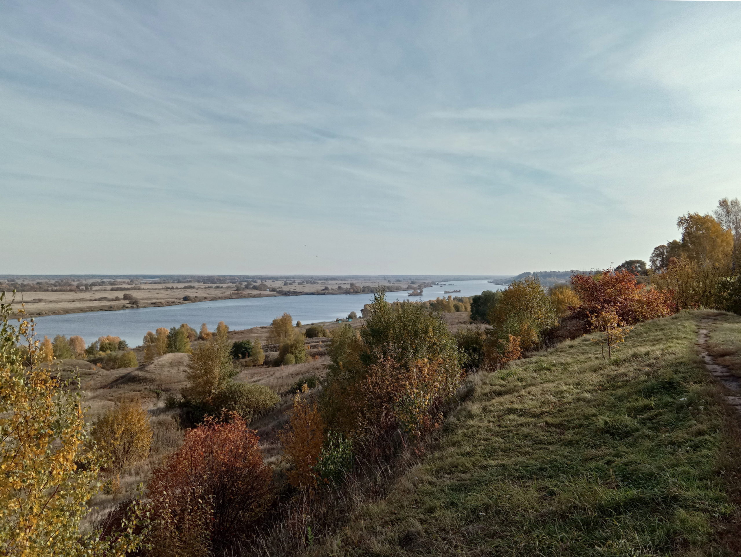 вид на Оку в селе Константиново