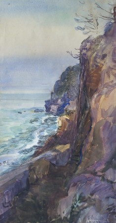 картина Зелёомысская скала