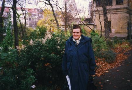 Майя Мазуренко в ботаническом саду в Галле