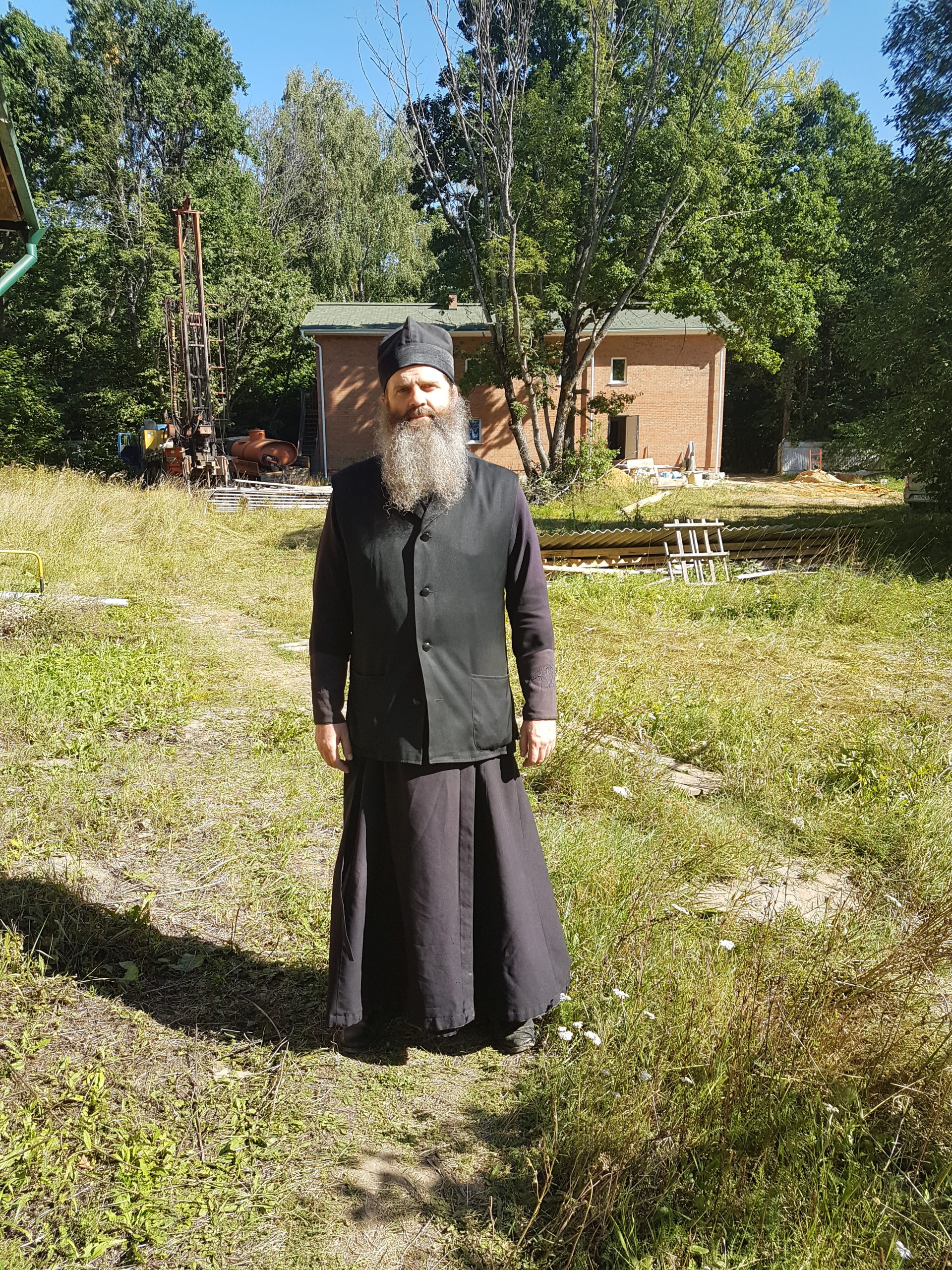 Отец Иоанн в мужском монастыре