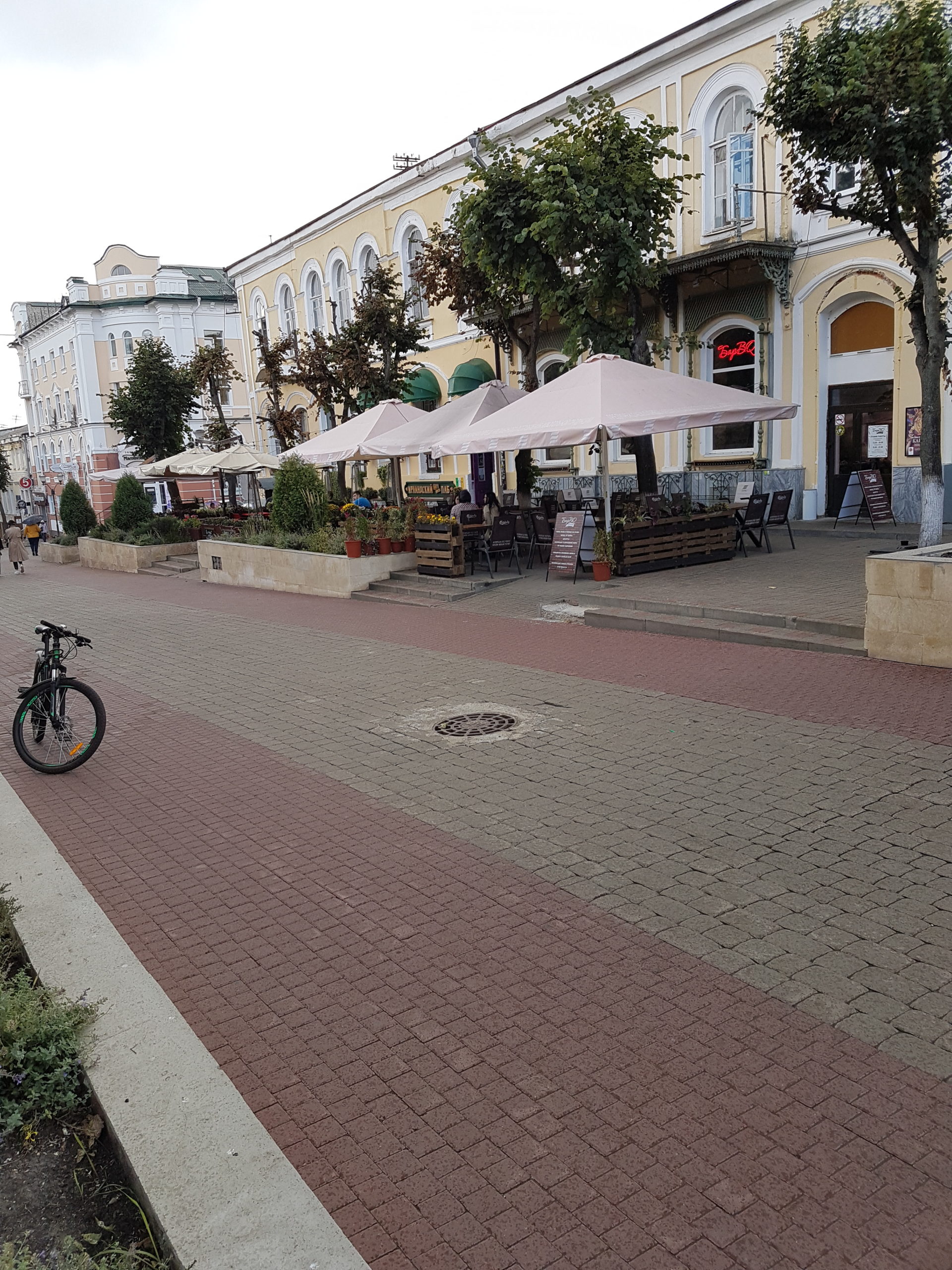 вид на ресторан на улице Ленина