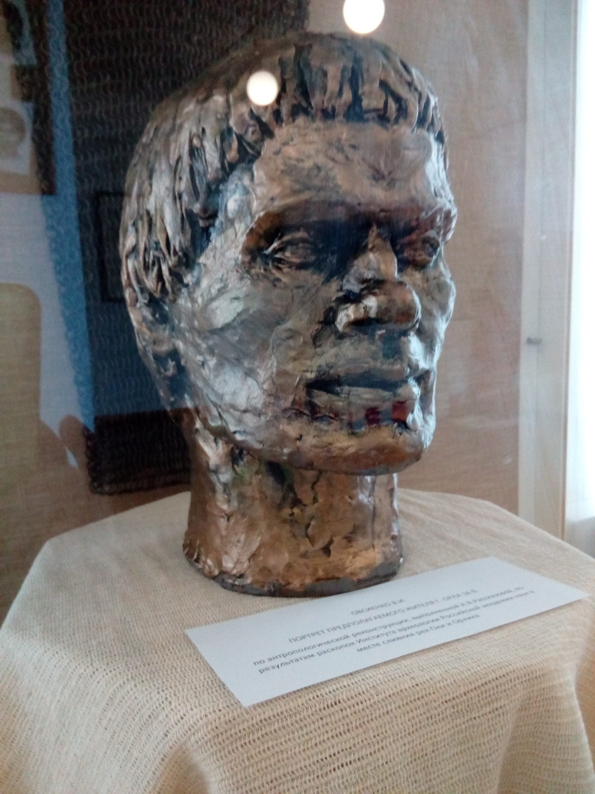 бюст в ветрине