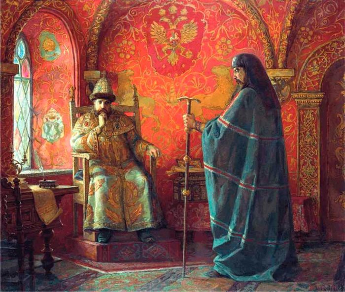 картина Царь Алексей Михайлович и патриарх Никон