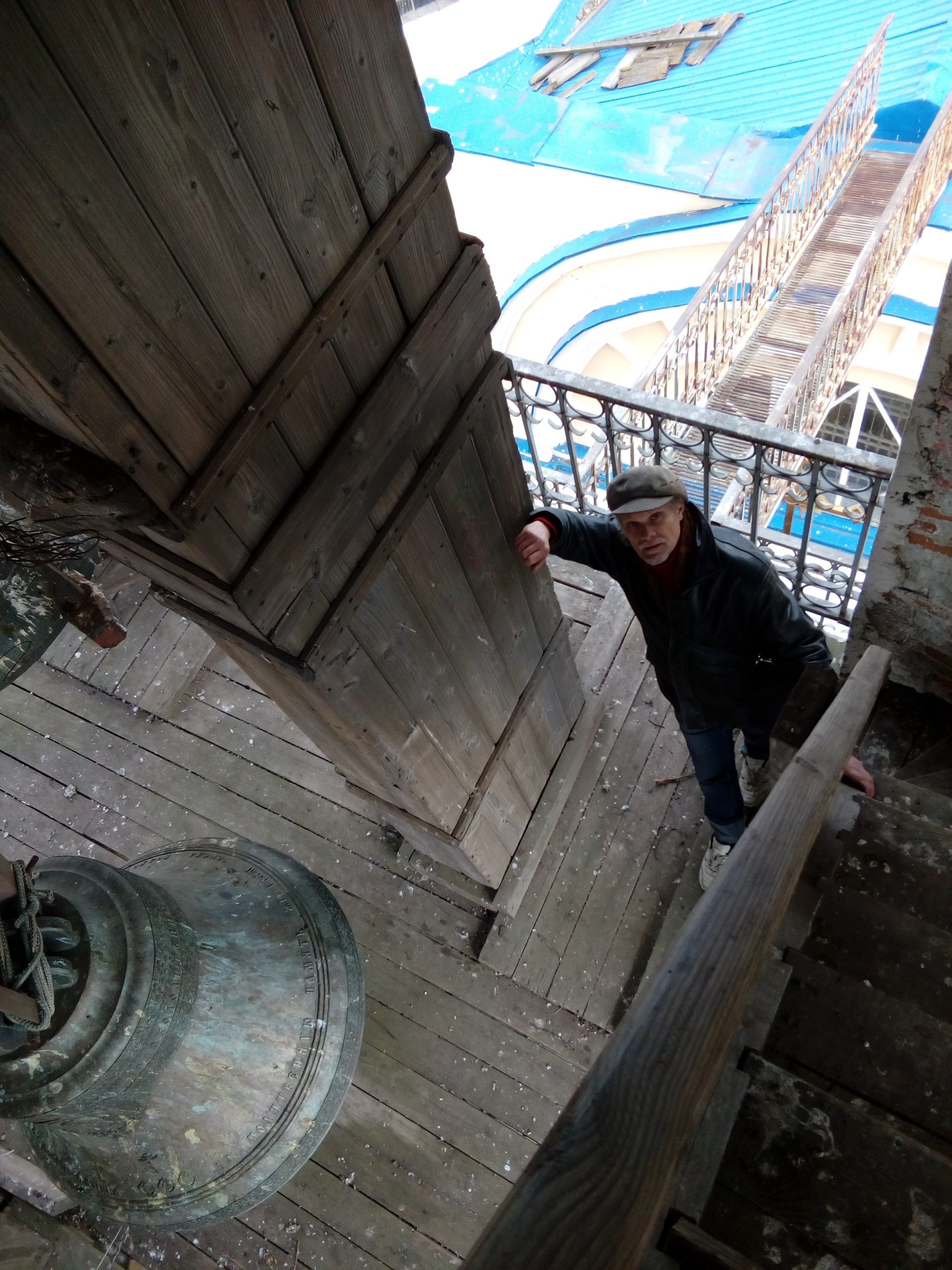 Александр Чайка на колокольне