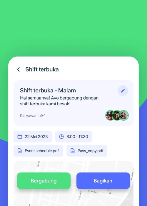 Shift terbuka