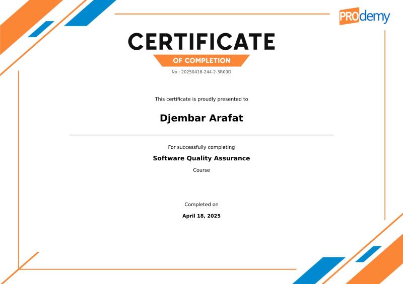 Software Quality Assurance