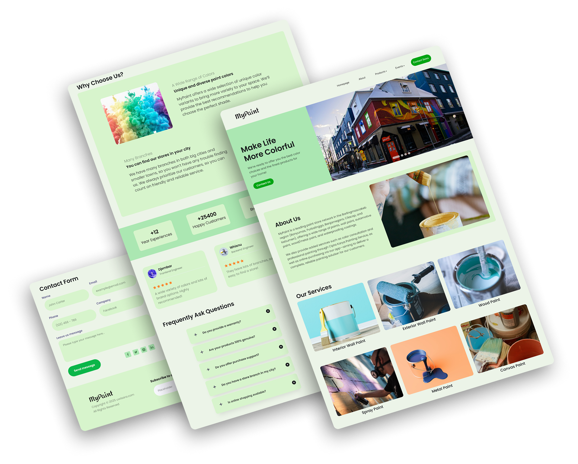 MyPaint Company Profile Website