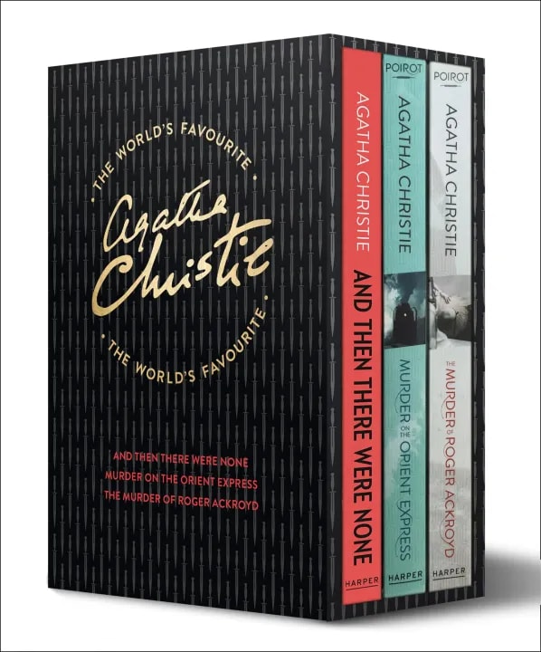 The World's Favourite: And Then There Were None, Murder on the Orient Express, The Murder of Roger Ackroyd by Agatha Christie, book cover
