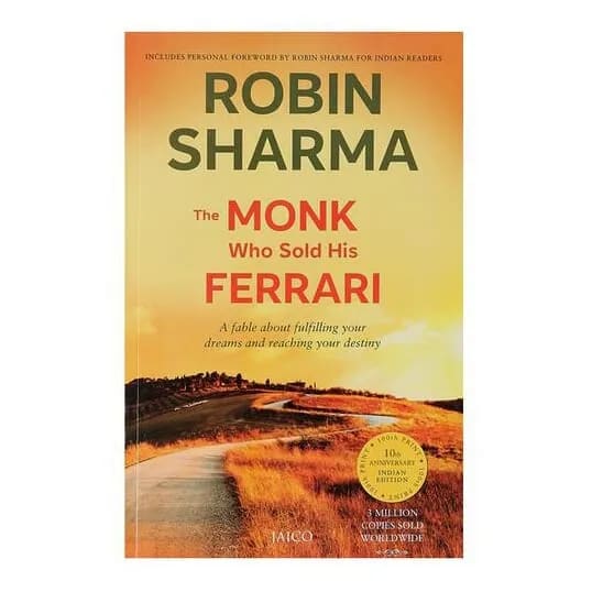 The Monk Who Sold His Ferrari by Robin Sharma, book cover
