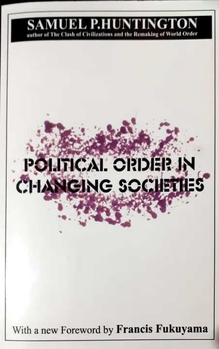 Political Order In Changing Societies by Samuel P.Huntington, book cover