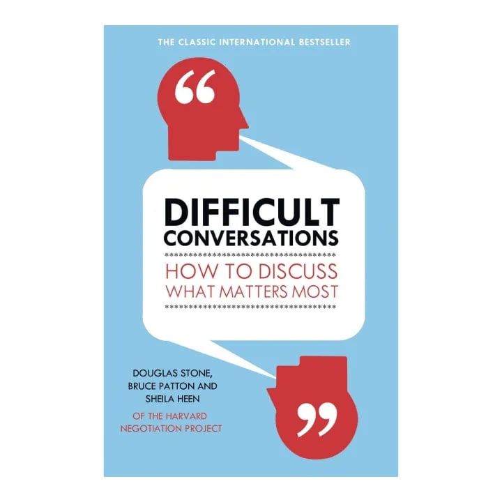 Difficult Conversations: How To Discuss What Matters Most by Unknown, book cover