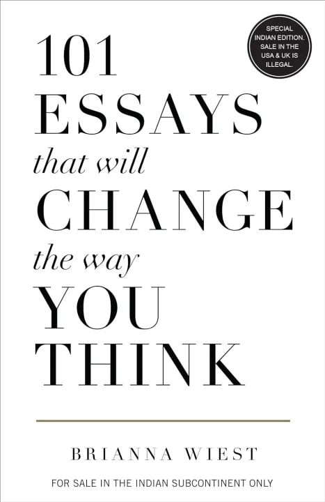 101 Essays That Will Change The Way You Think by Brianna Wiest, book cover