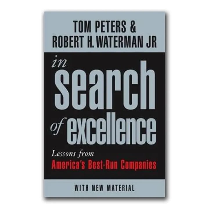 In Search of Excellence by Tom Peters, book cover