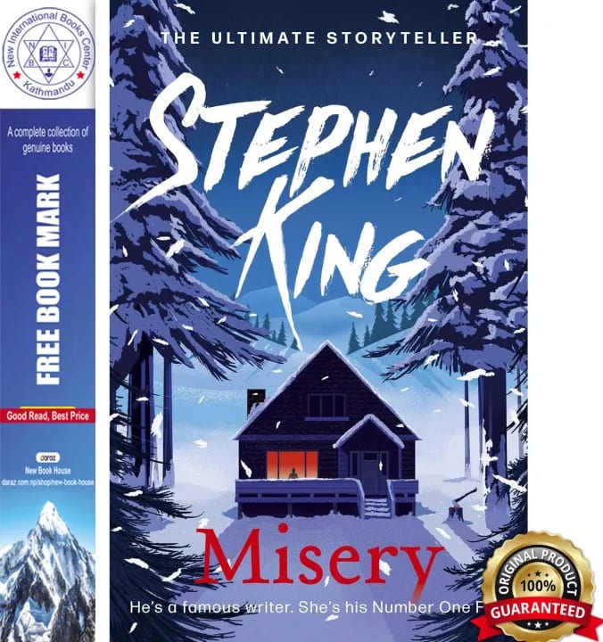 MISERY by Stephen King, book cover