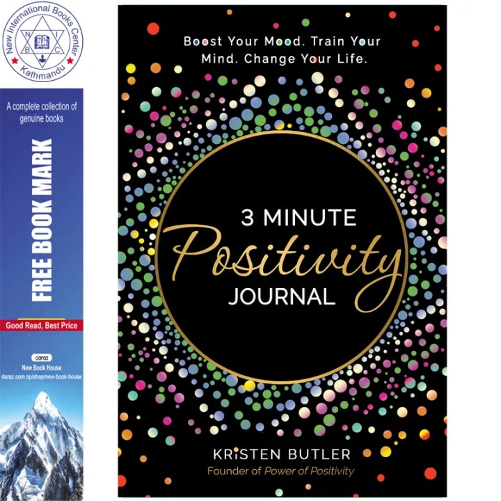 3 Minute Positivity Journal: Boost Your Mood. Train Your Mind. Change Your Life by Kristen Butler, book cover