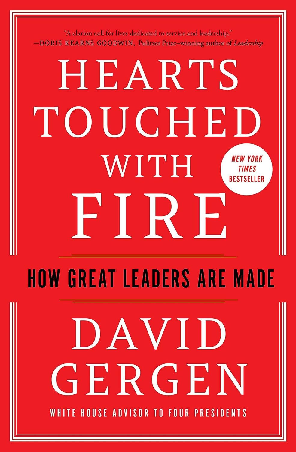 Hearts Touched With Fire by DAVID GERGEN, book cover