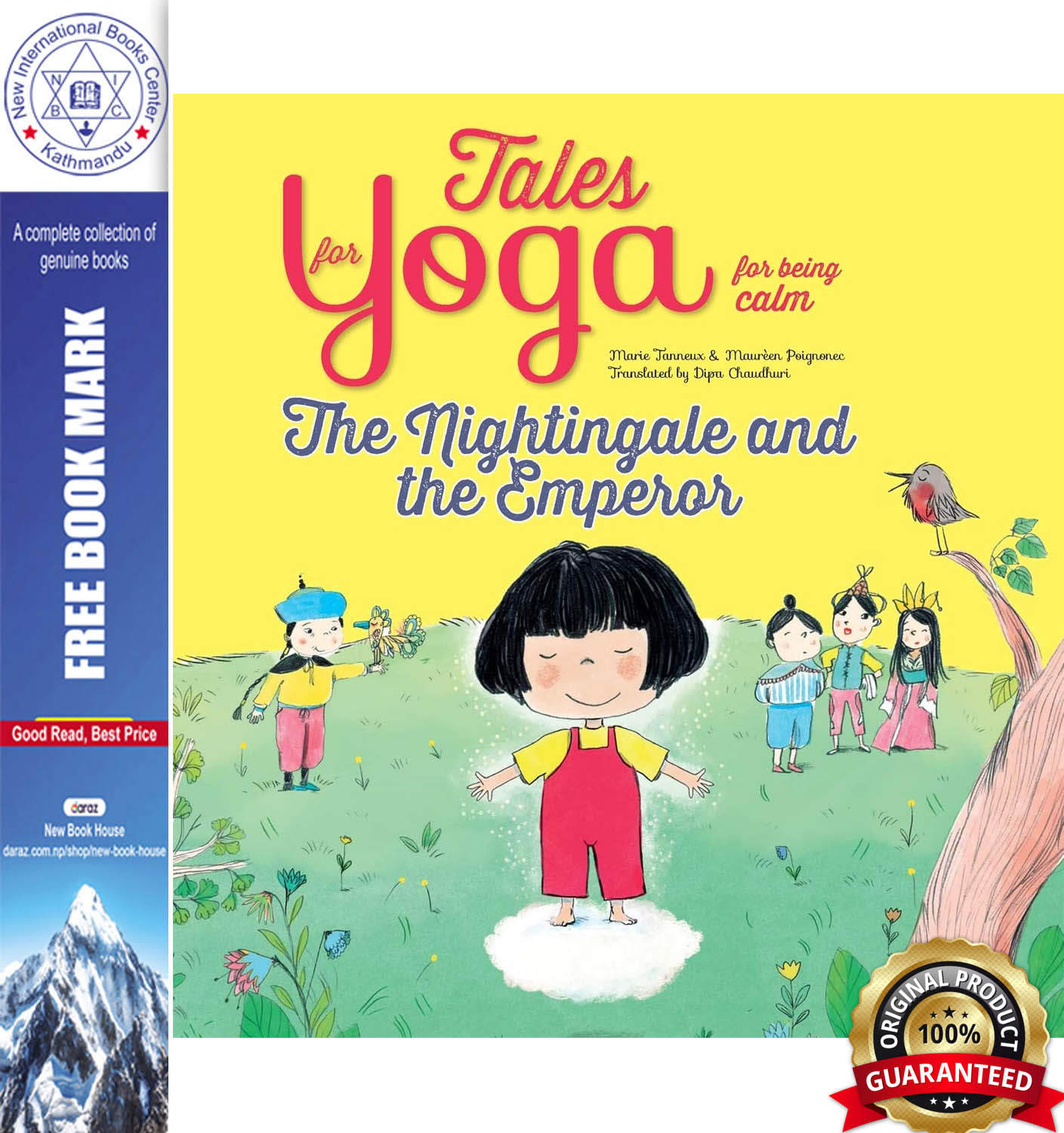 Tales for Yoga for being calm : The Nightingale and the Emperor by Marie Tanneux, book cover