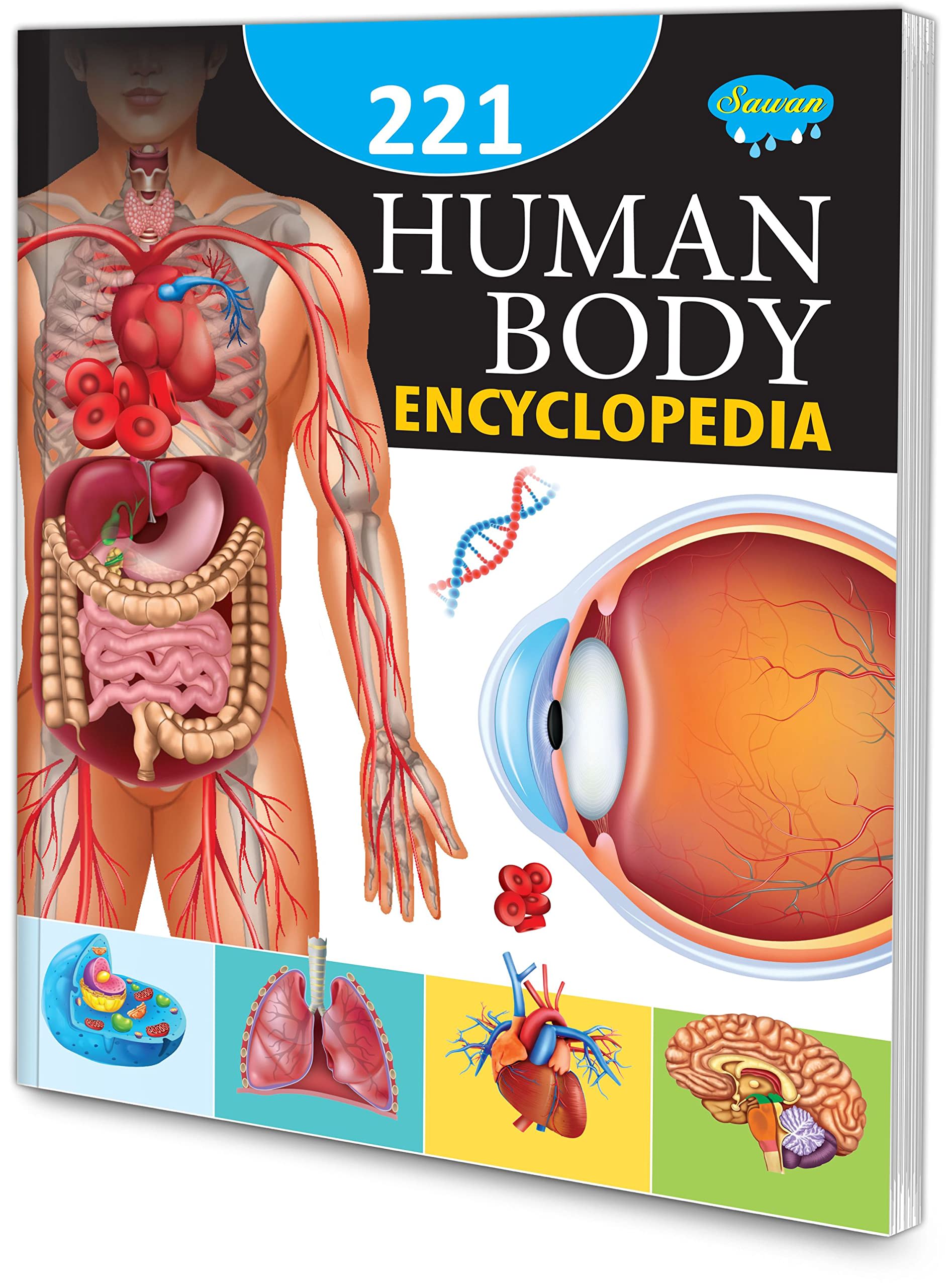 221 Human Body Parts Encyclopedia by Sahil Gupta, book cover