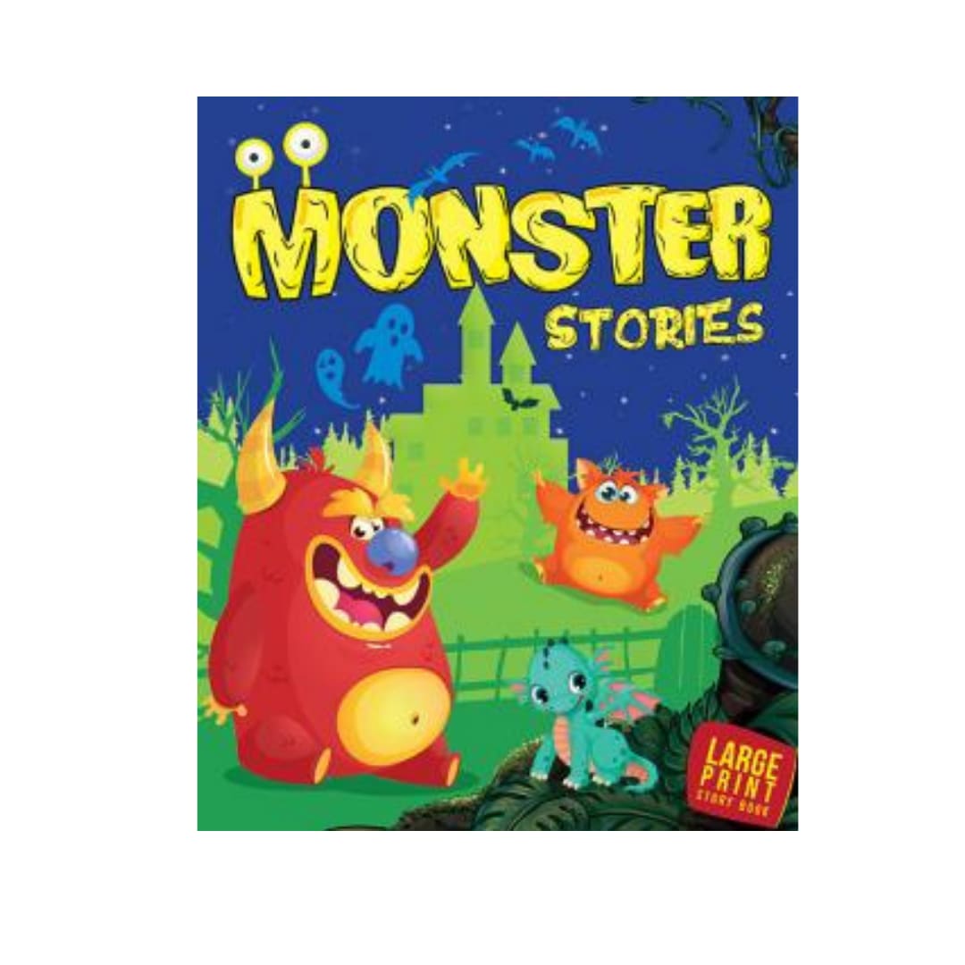 Monster Stories : Large Print For Children by Unknown, book cover