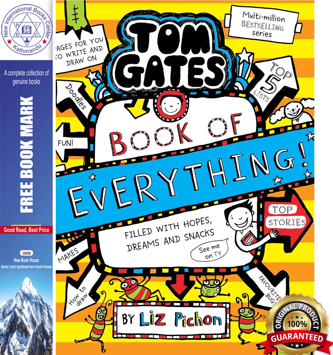 Tom Gates : Book Of Everything by Liz Pichon, book cover