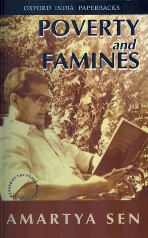 Poverty and Famines by Amartya Sen, book cover