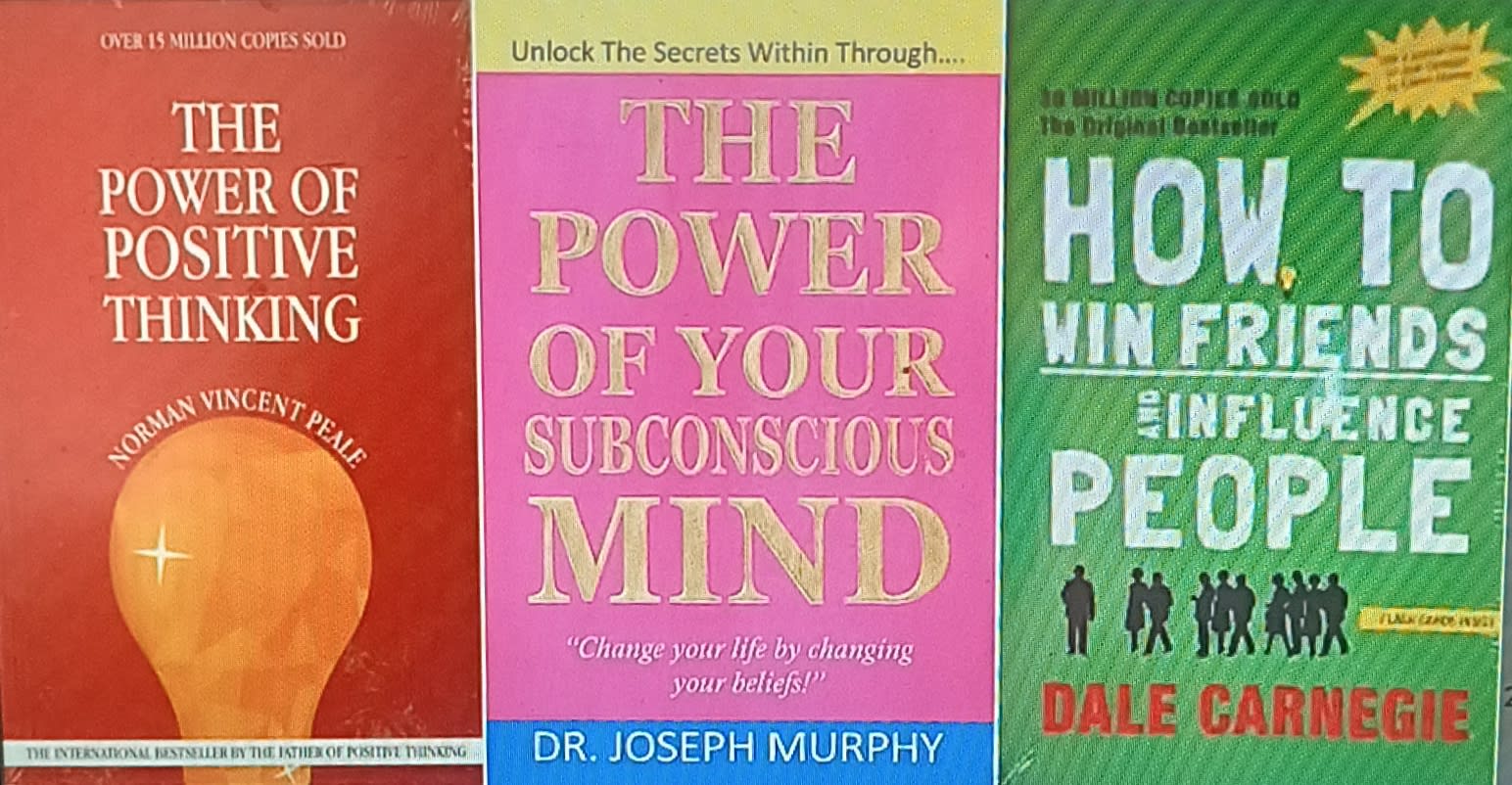New International Books Center Combo Book OFFER - The Power of Positive Thinking, The Power of Your Subconscious Mind, How to Win Friends and Influence People by Unknown, book cover