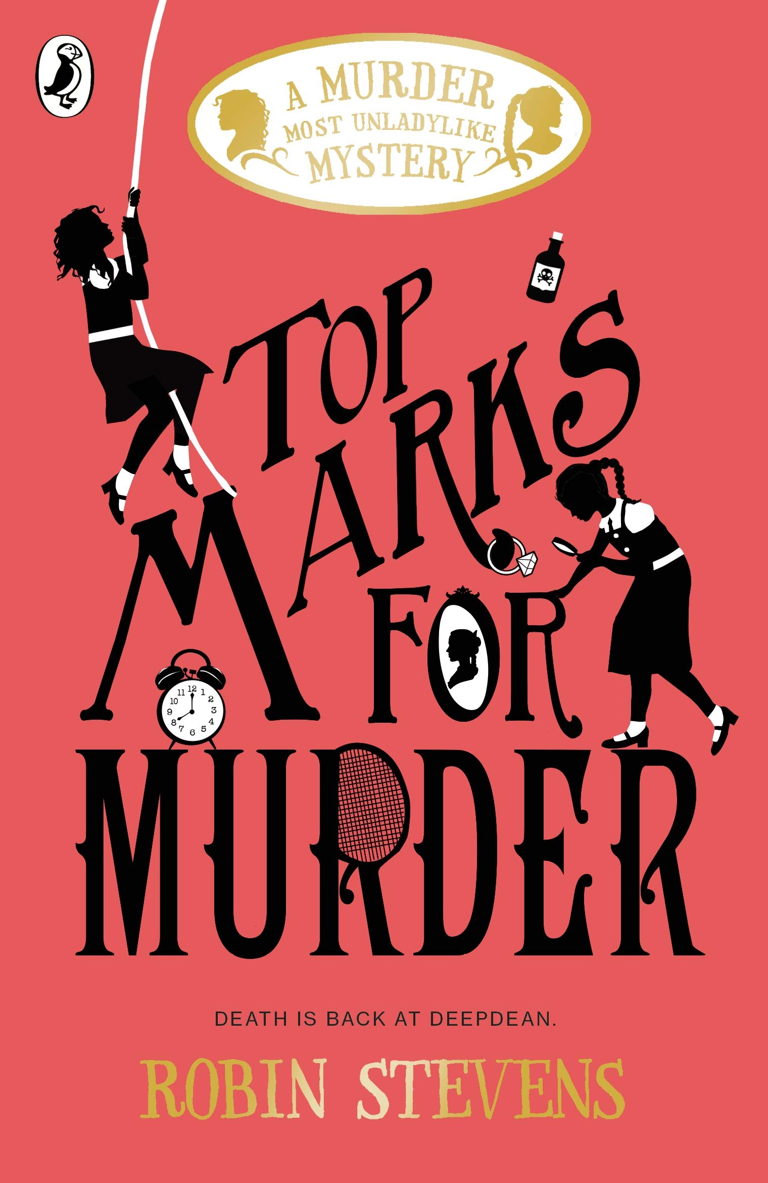 Top Marks For Murder by Robin Stevens, book cover