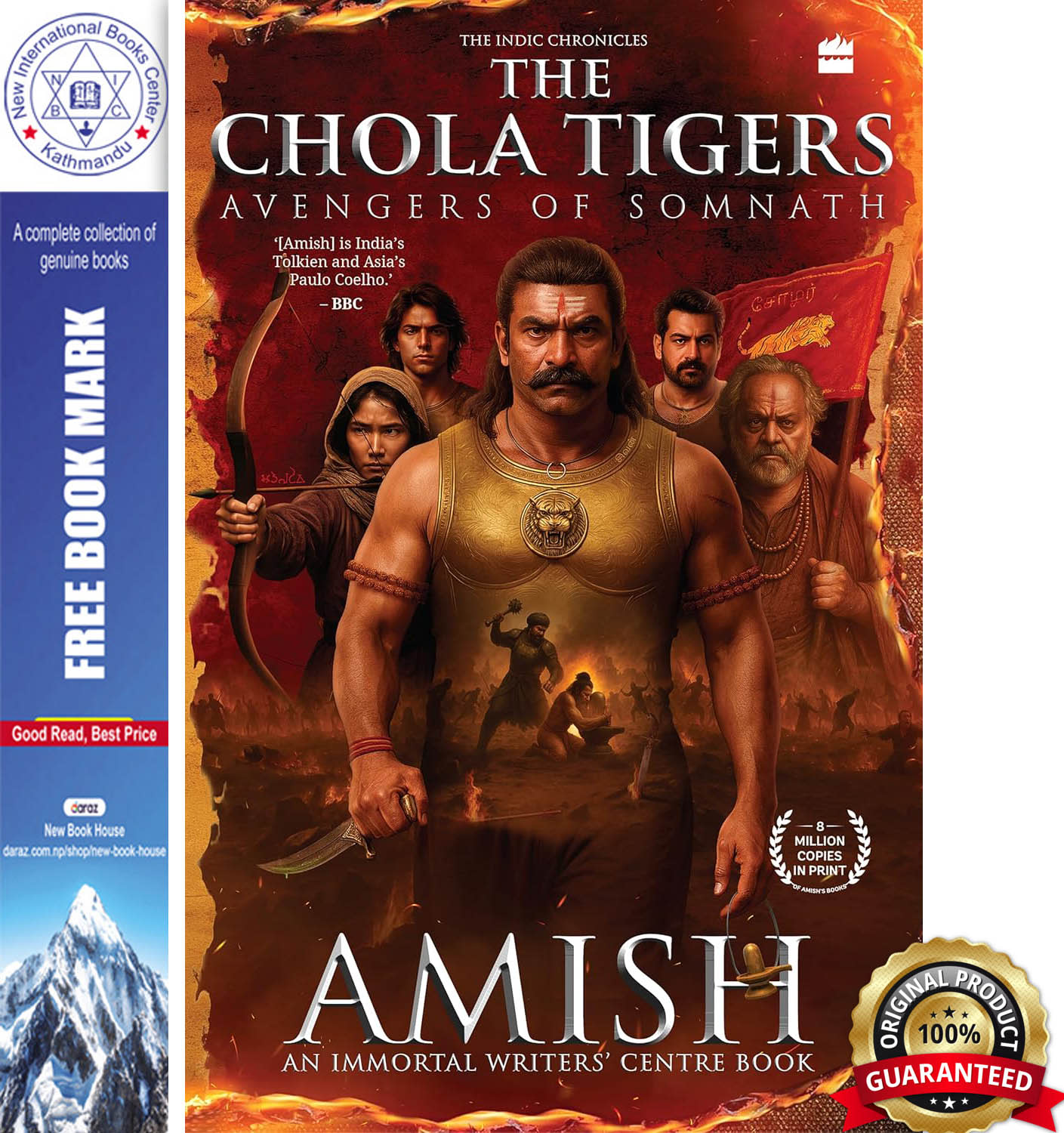 The Chola Tigers: Avengers of Somnath - A Historical Fiction by Amish, book cover