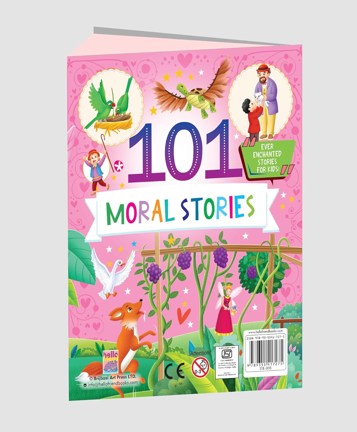 101 Moral Stories: Illustrated Padded Book With a Collection of Enchanting Short Tales for Kids by Unknown, book cover