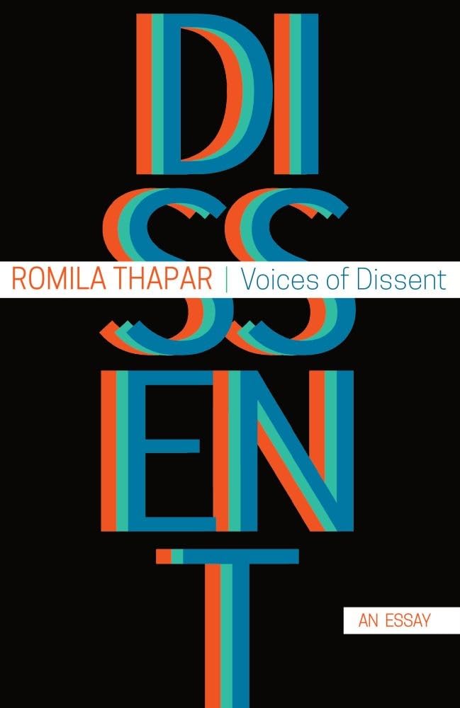 Voices Of Dissent – An Essay by Romila Thapar, book cover