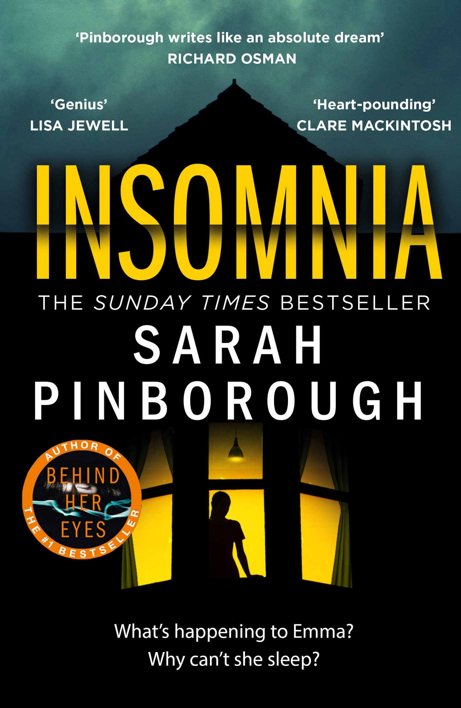 Insomnia by Sarah Pinborough, book cover