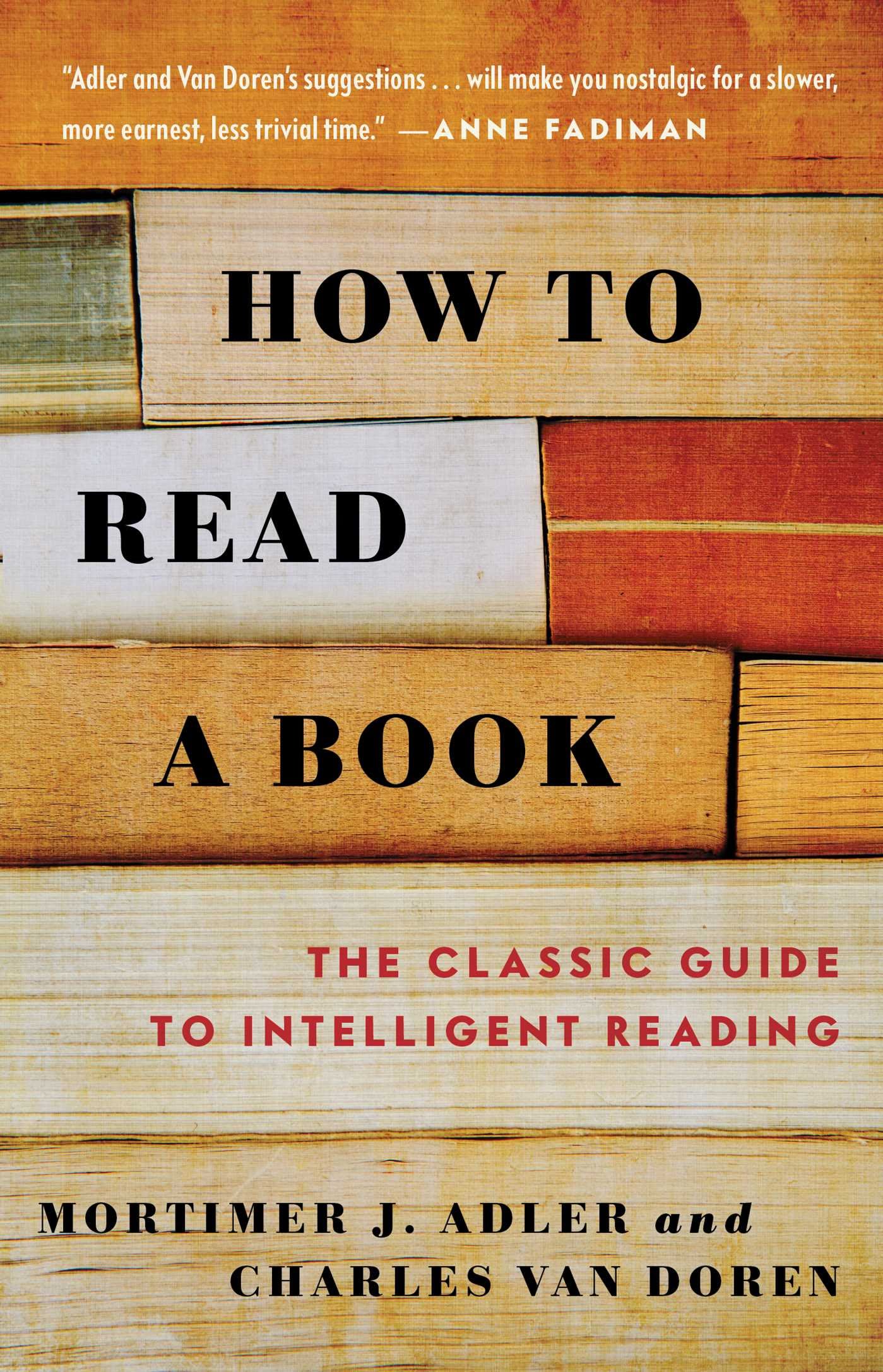 How to Read a Book by Mortimer J. Adler & Charles Van Doren, book cover