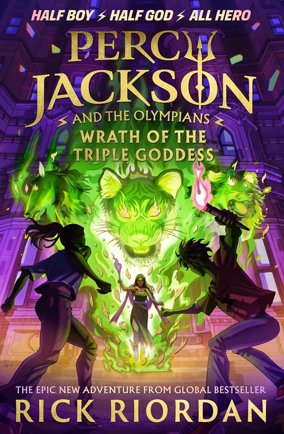 Percy Jackson and the Olympians: Wrath of the Triple Goddess by Rick Riordan, book cover