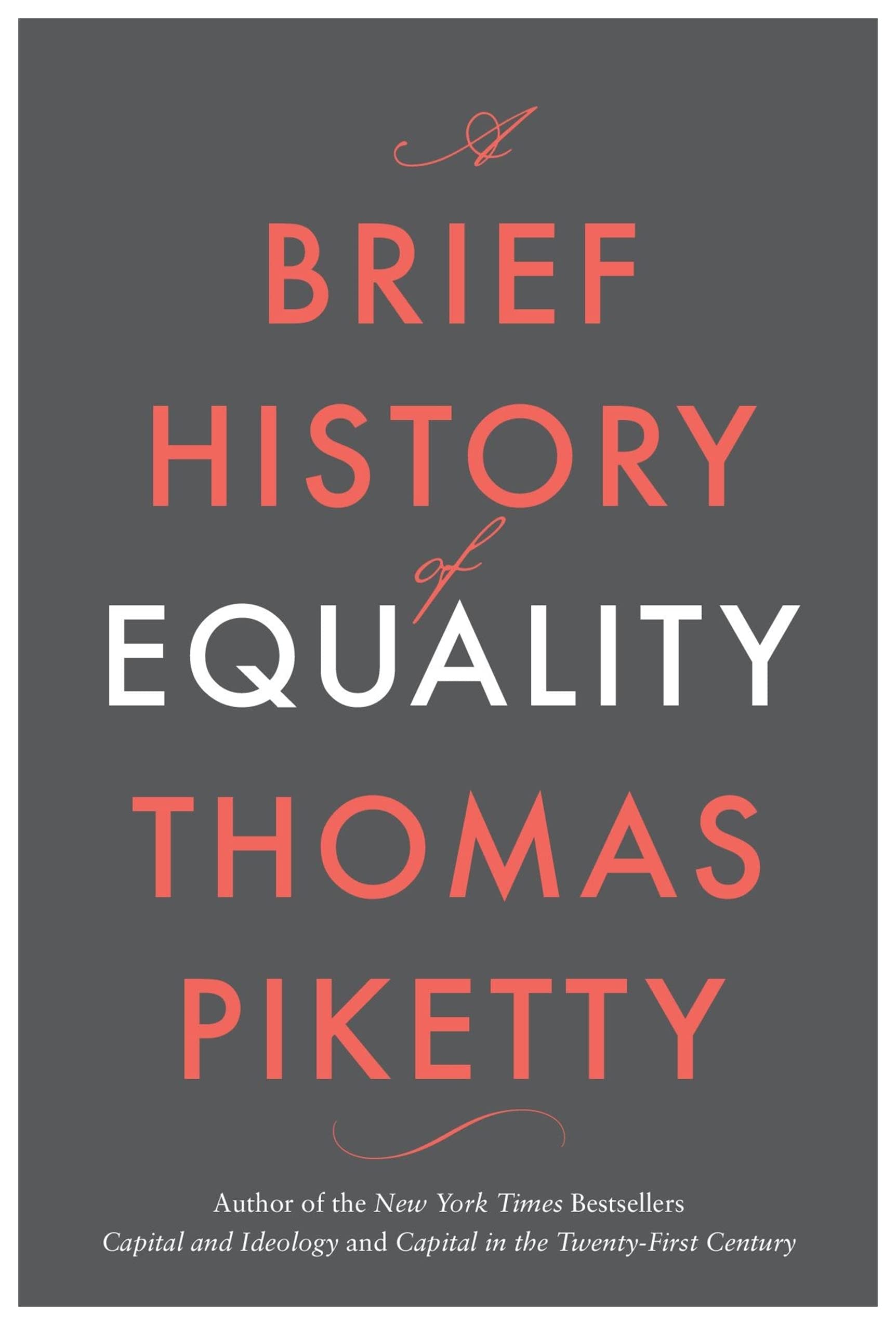 A Brief History Of Equality by Thomas Piketty, book cover
