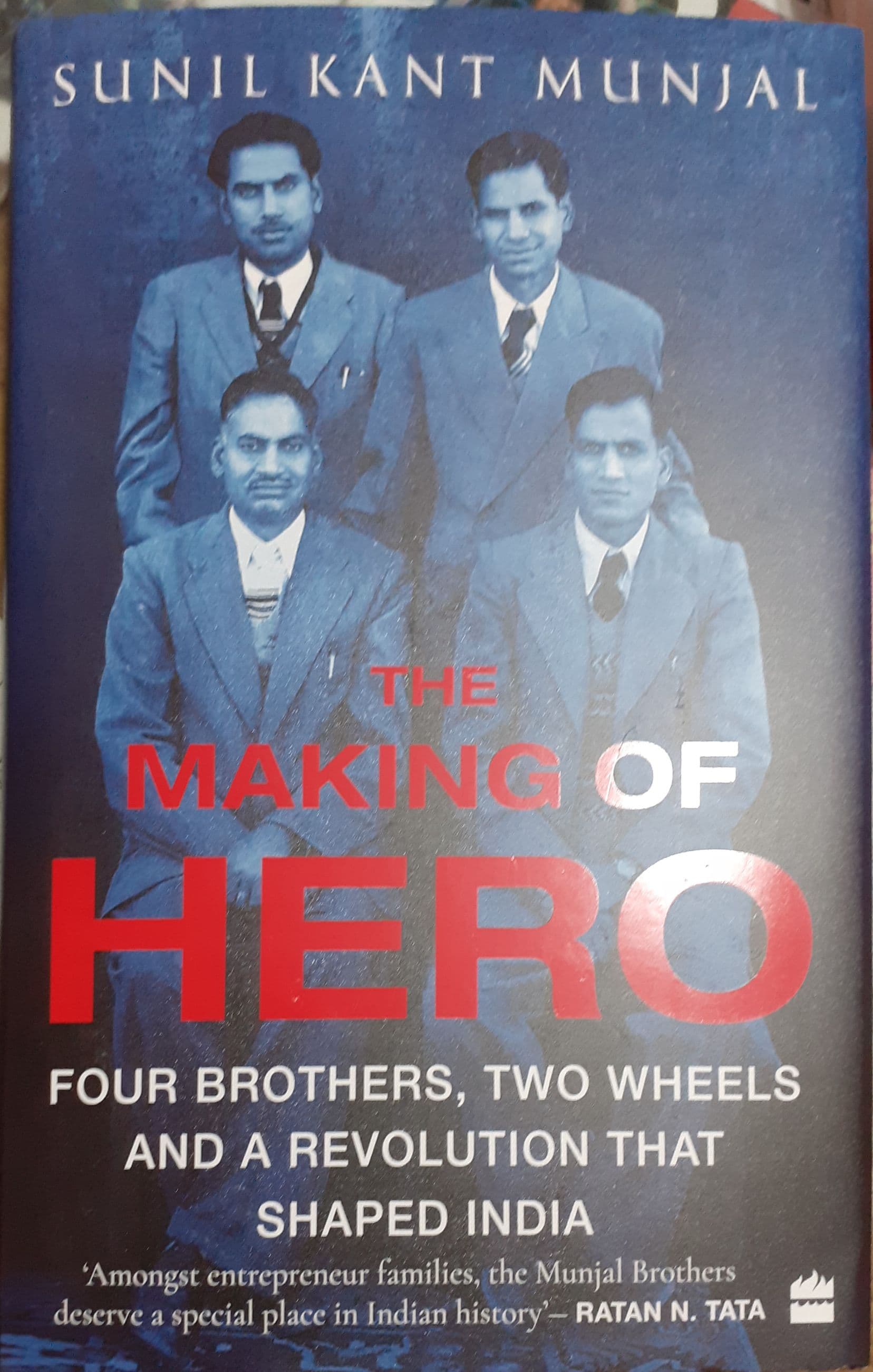 The Making Of Hero by Sunil Kant Munjal, book cover