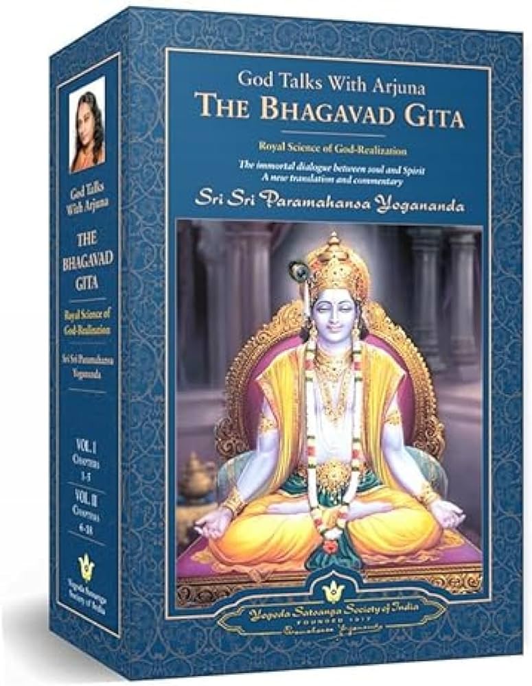 God Talks With Arjuna : The Bhagavad Gita by Paramahansa Yogananda, book cover