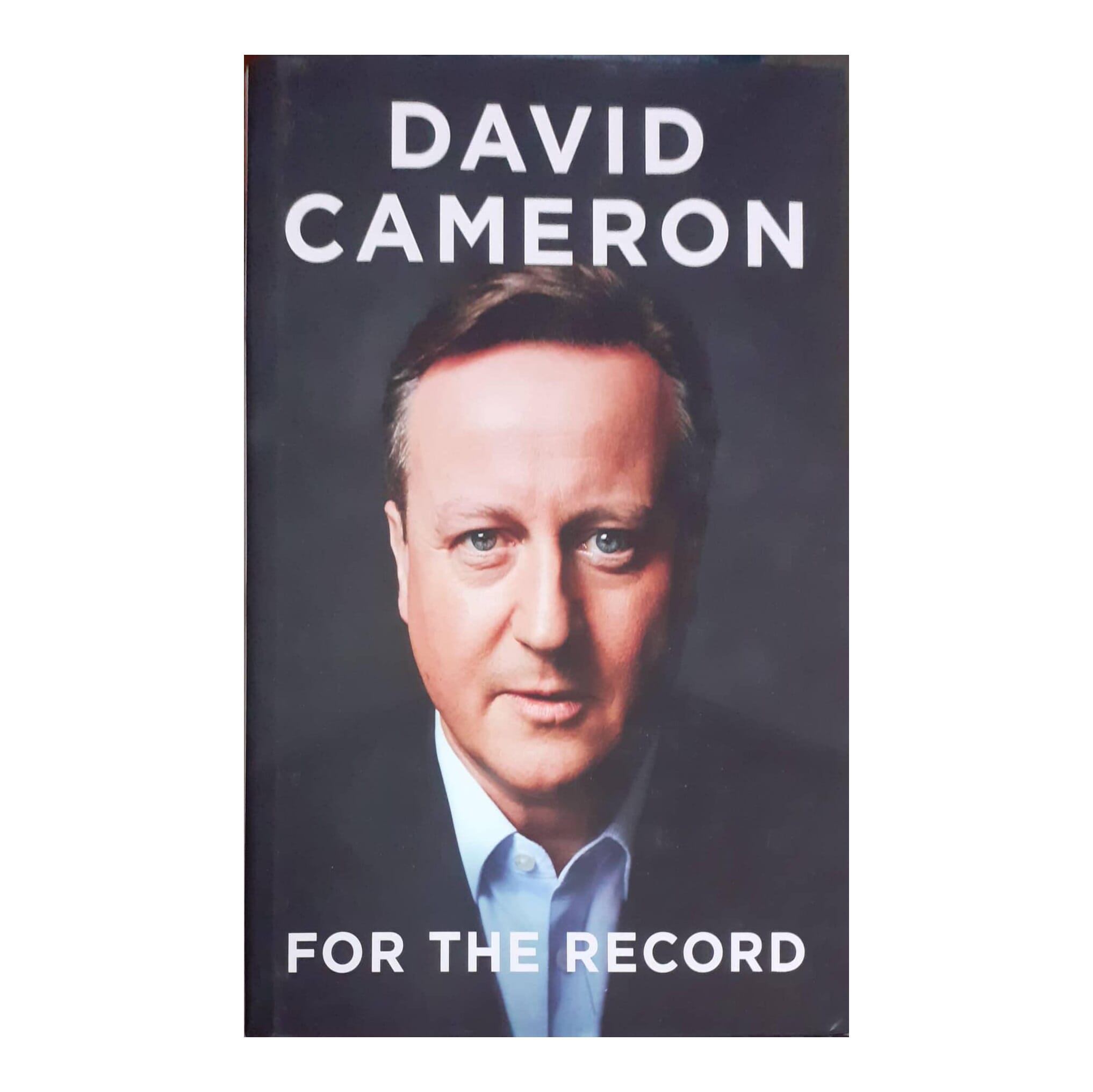 For The Record by David Cameron, book cover