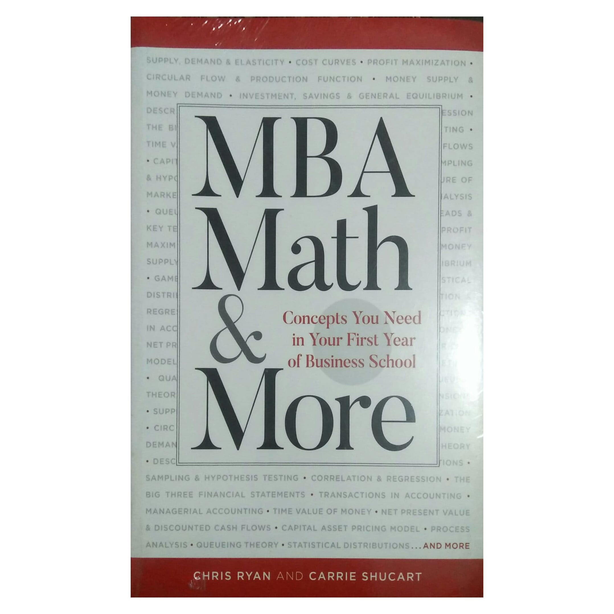 Mba Math And More by Chris Ryan And Carrie Shucart, book cover