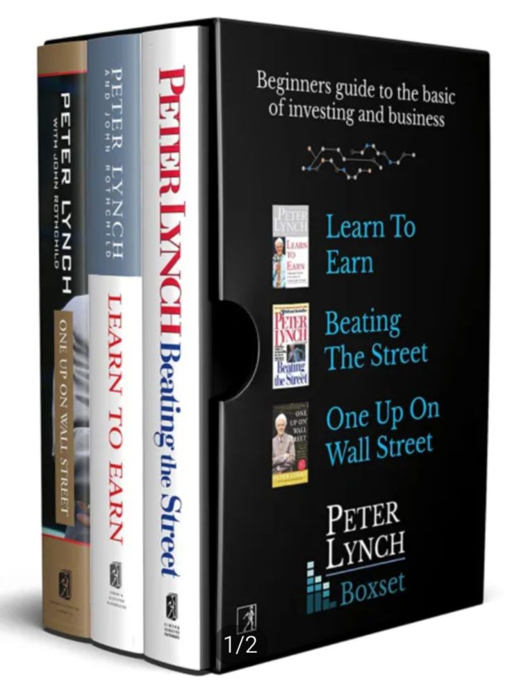 Peter Lynch Box Set : Learn To Earn, Beating The Street, One Up On Wallstreet by Peter Lynch, book cover