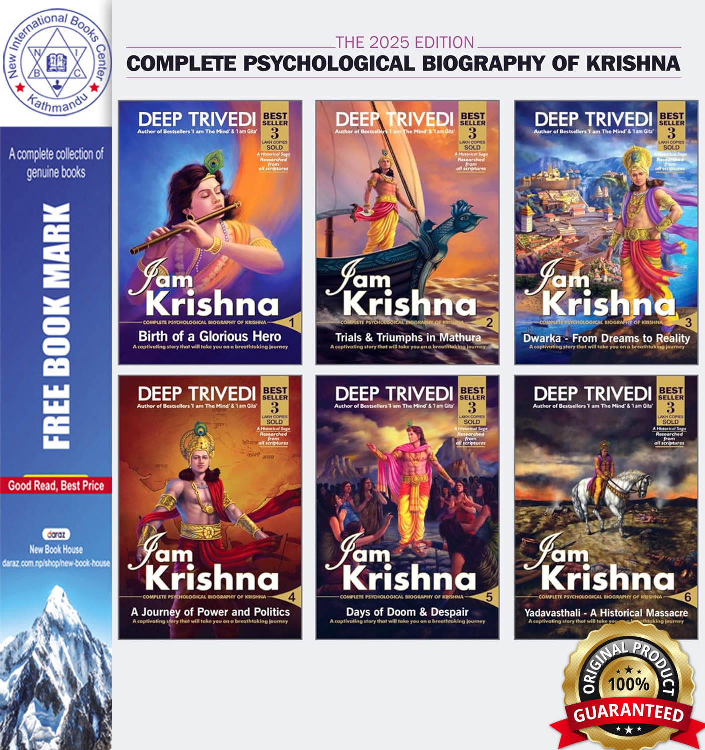 I am Krishna - Complete Psychological Biography of Krishna by Deep Trivedi, book cover