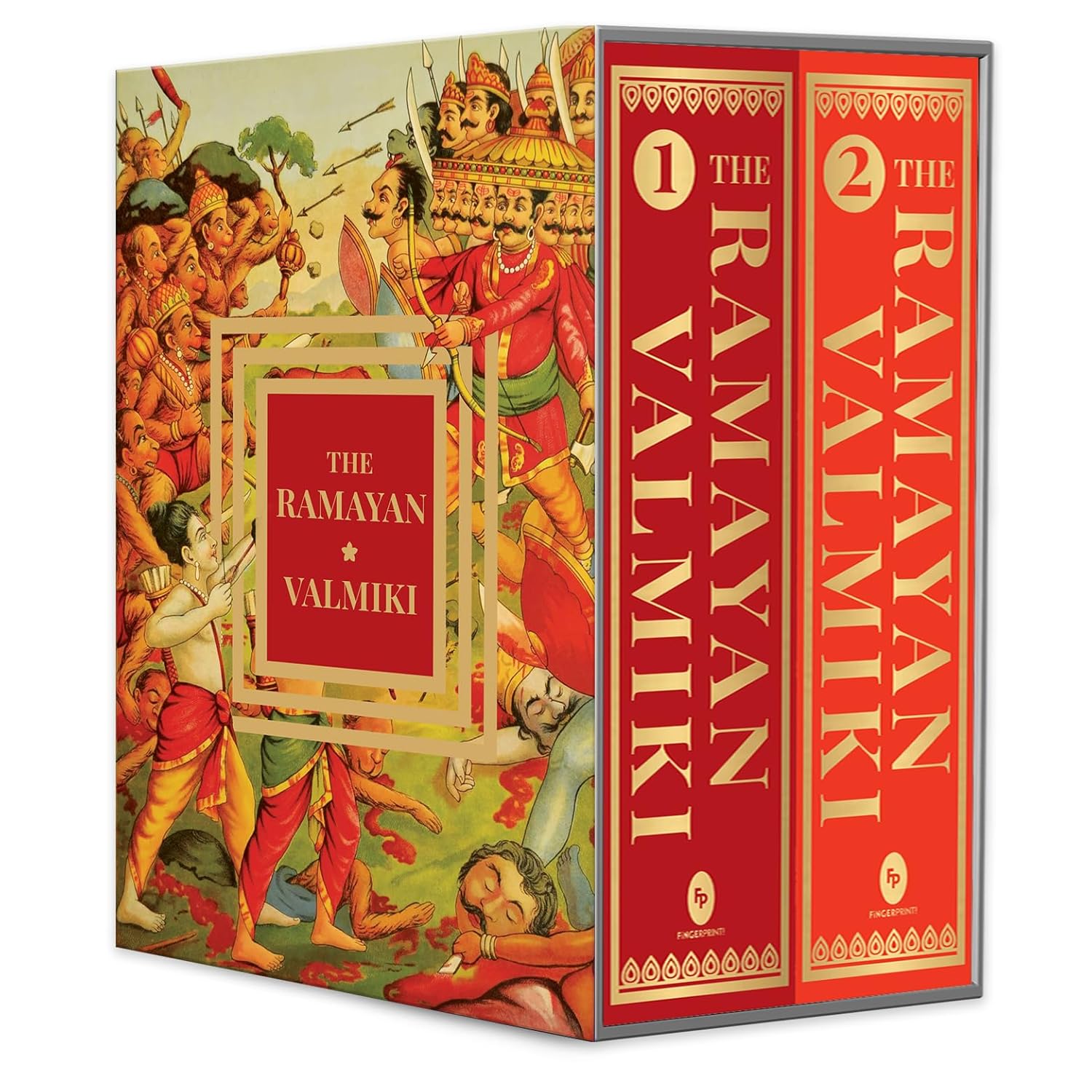 The Ramayan of Valmiki: Volume 1 & 2 (Deluxe Hardbound Edition) Boxed Set by VALMIKI. RAMAYANA, book cover