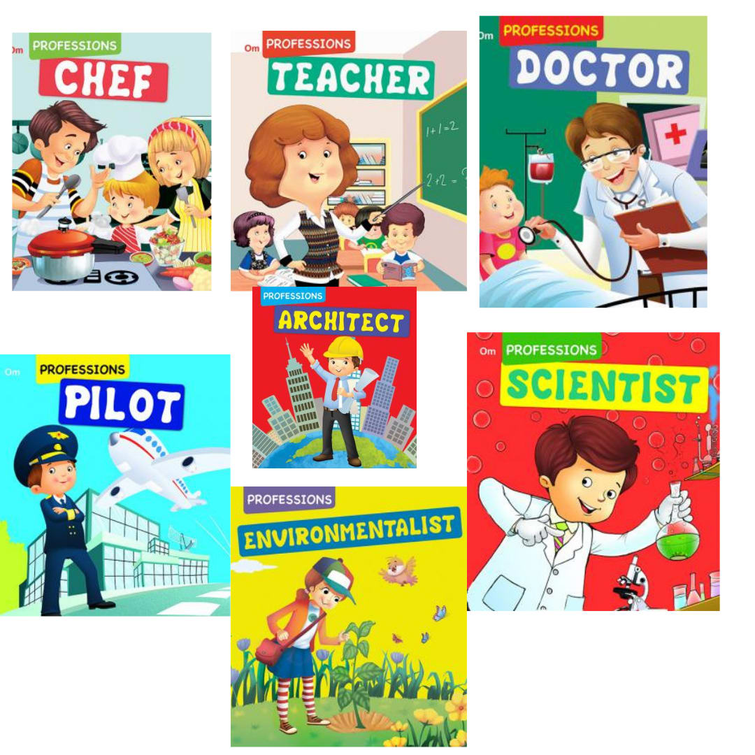 Collection Of Professions  Books For Children by Om Books Editorial Team, book cover