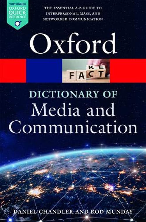 A Dictionary of Media and Communication by Daniel Chandler & Rod Munday, book cover