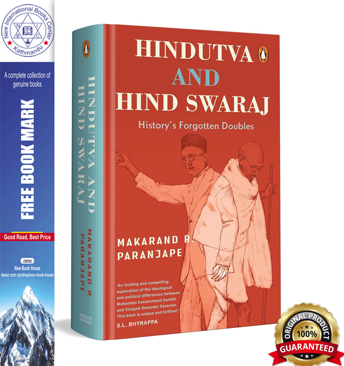 Hindutva and Hind Swaraj: History's Forgotton Doubles | The Battle of Ideas in Indian History and Politics | Hindu Identity, Nationalism, and Democracy: History’s Unforgotten Ideas by Makarand R Paranjape, book cover