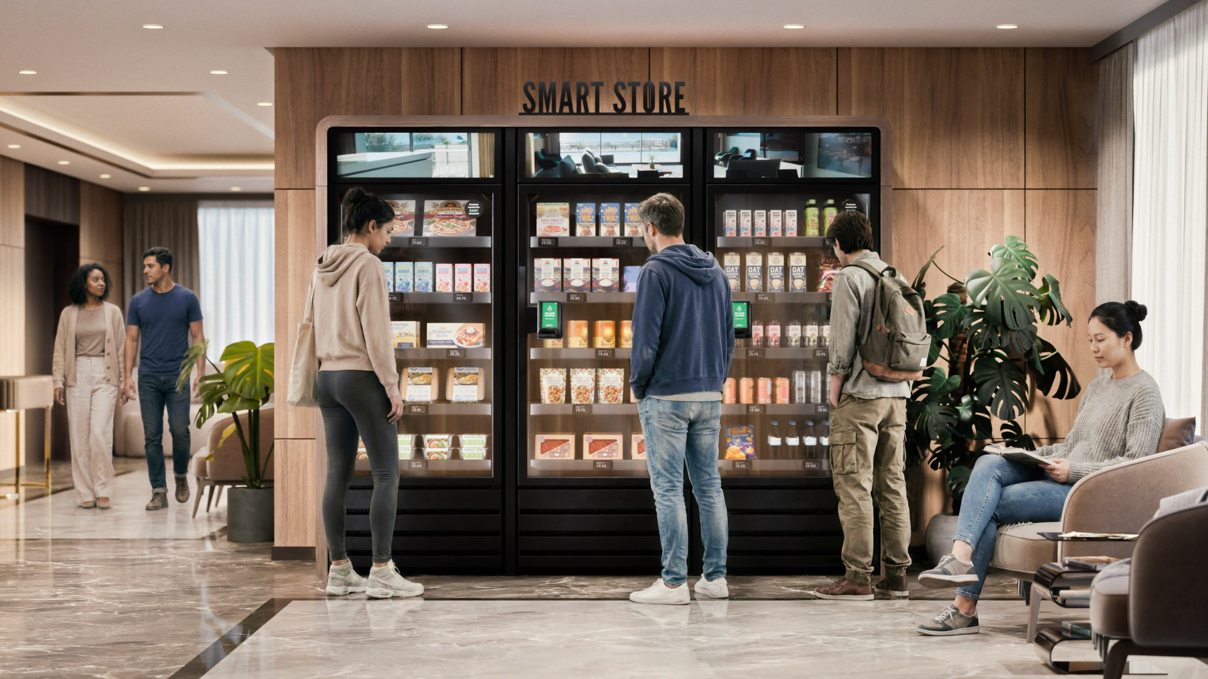 TapStore smart store in residential condo building lobby Toronto Etobicoke