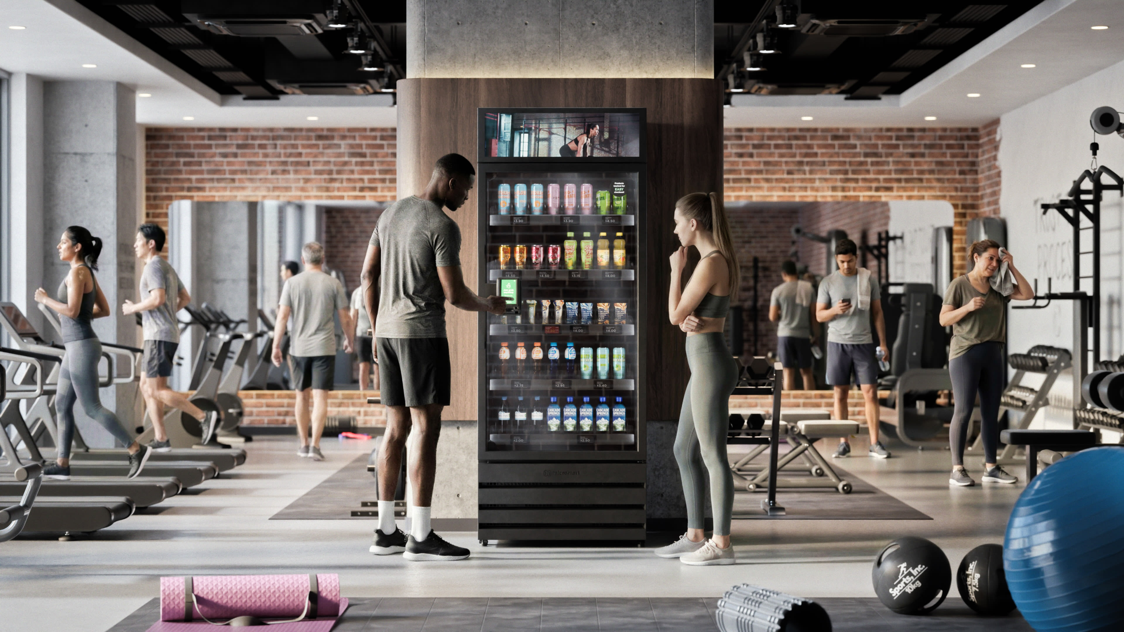 TapStore micro market in gym and fitness centre Toronto Etobicoke