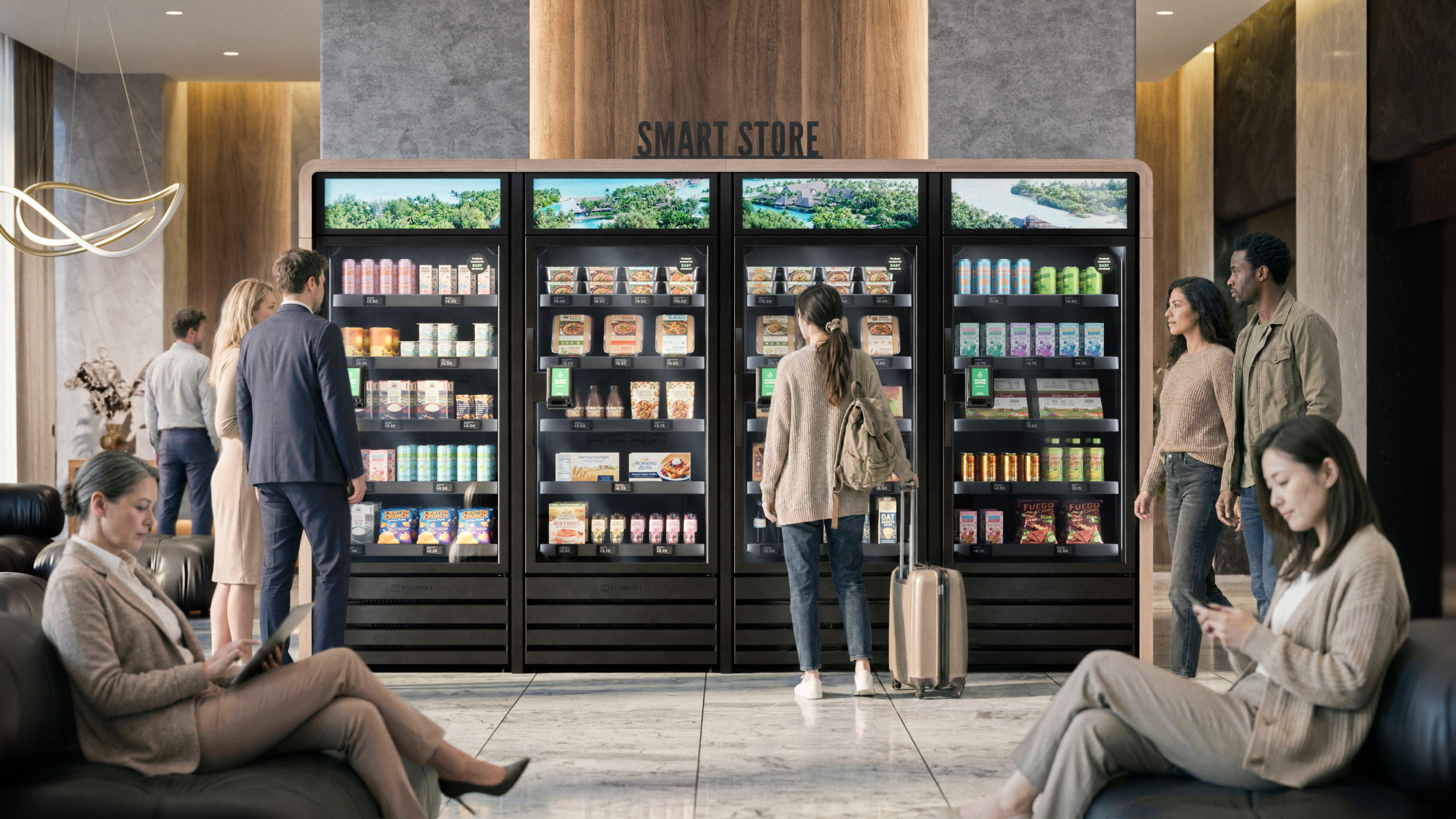 TapStore managed micro market in hotel lobby Toronto
