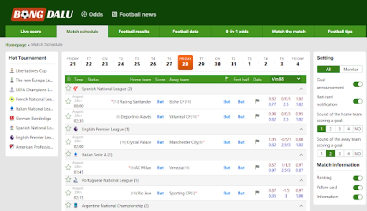 Bongdalu match schedule Image