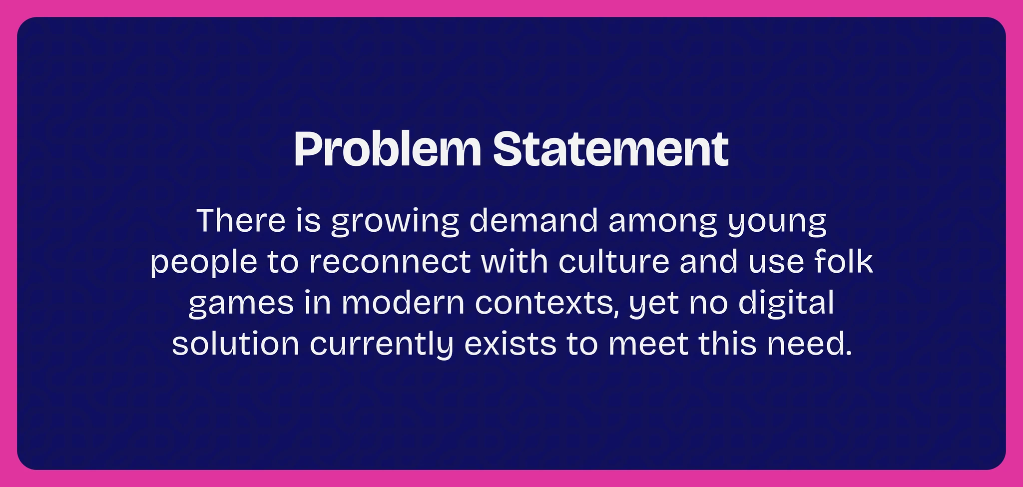 Problem Statement